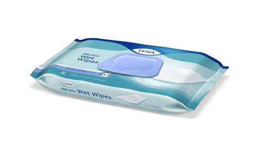 Tena wet wipes with - wet, plastic