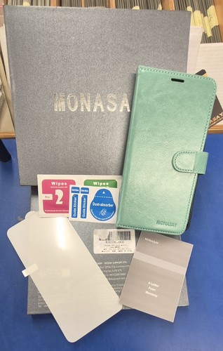 Monasay green folio wallet - folio,